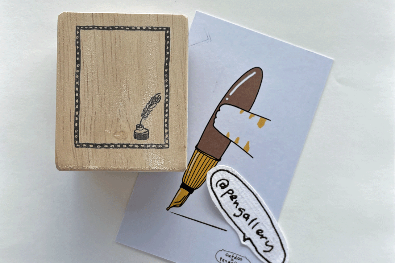PenGallery X Catdoo Rubber Stamp -Writing Tag