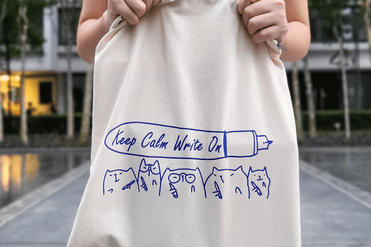 PenGallery X Catdoo Tote Bag -Paw Hold Pen