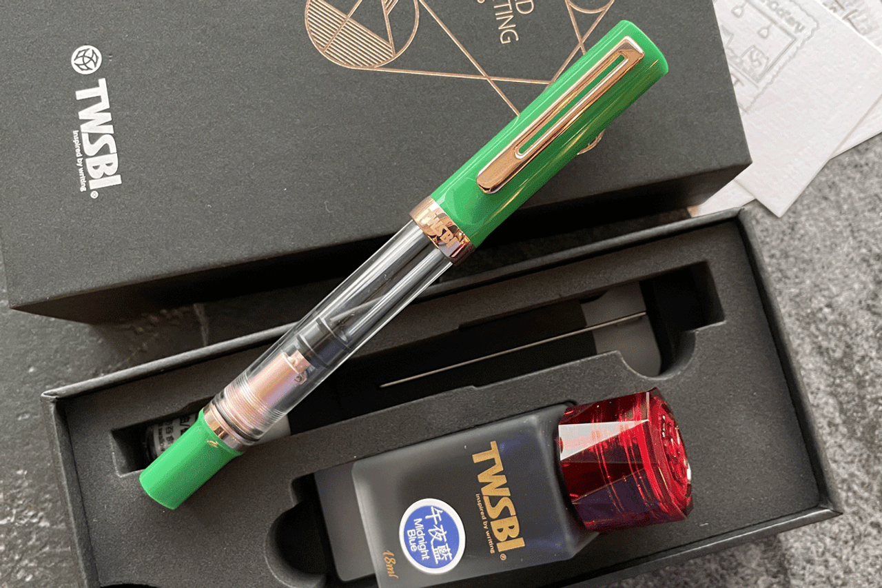 TWSBI Eco-T Royal Jade Green Fountain Pen Set Extra Fine