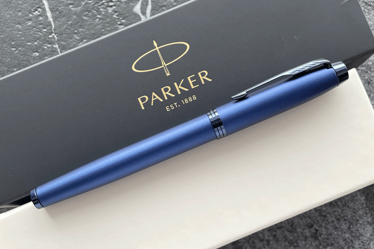 Parker IM Monochorme Blue Rollerball Pen