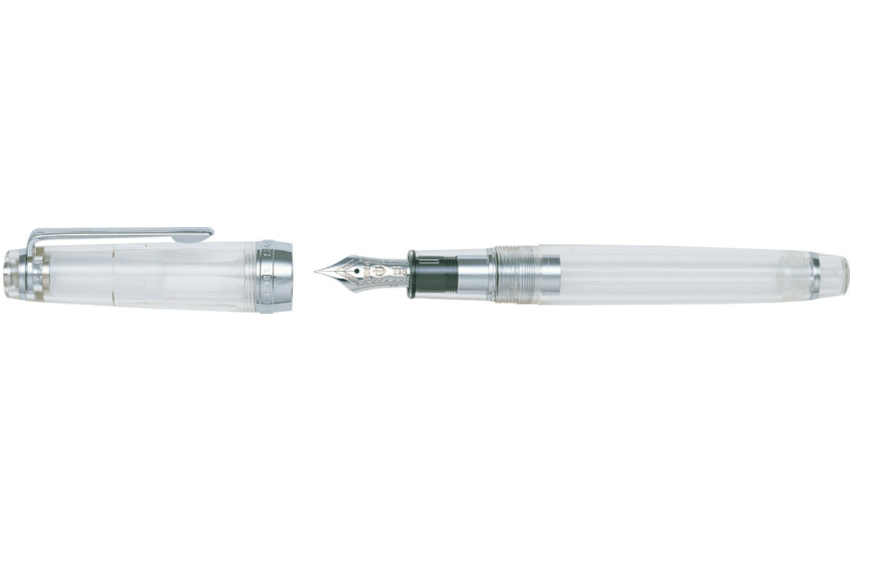 Sailor Professional Gear Demonstrator Silver Trim 14k Fountain Pen