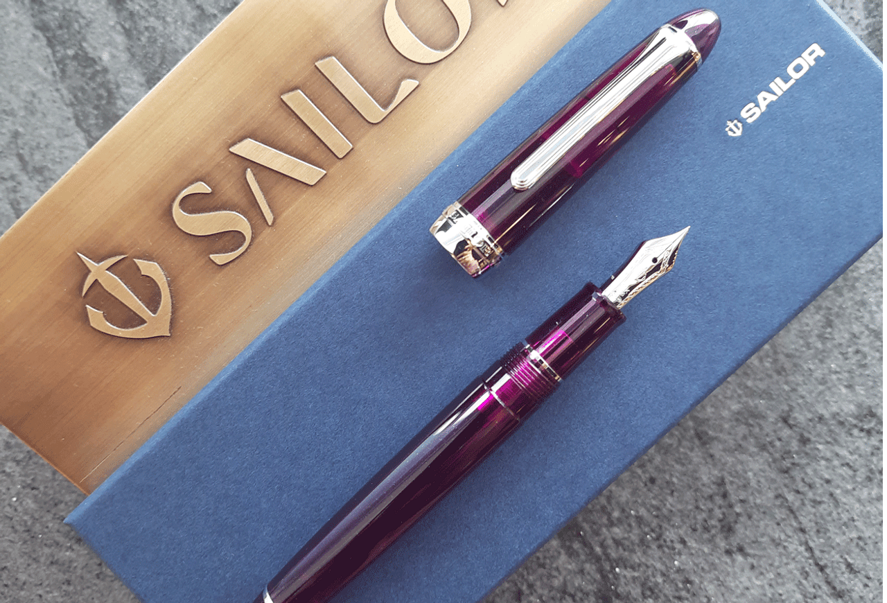 Sailor 1911 Special Edition Violet Jellyfish 14k RT Fountain Pen