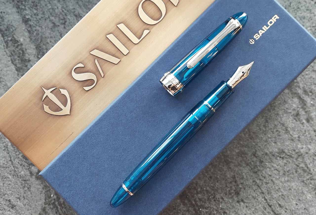 Sailor 1911 Special Edition Freshwater Blue Jellyfish 14k RT Fountain Pen