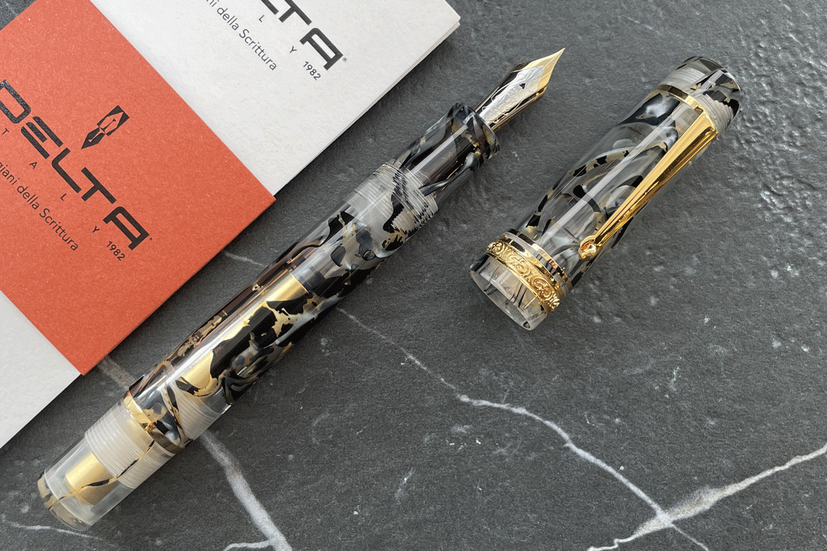 Delta Black Gold Asia Limited Edition Fountain Pen 14K Fine Nib