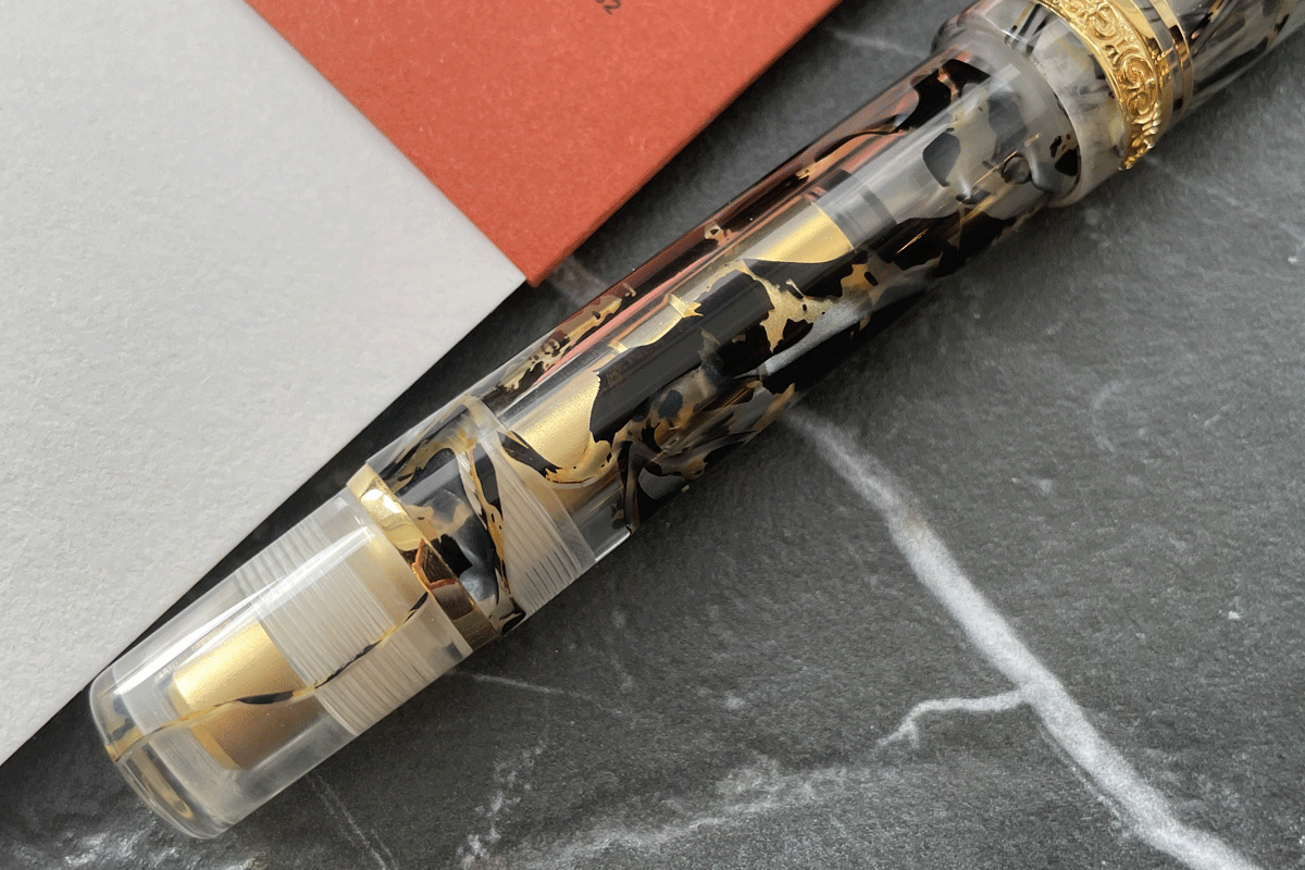 Delta Black Gold Asia Limited Edition Fountain Pen 14K Fine Nib