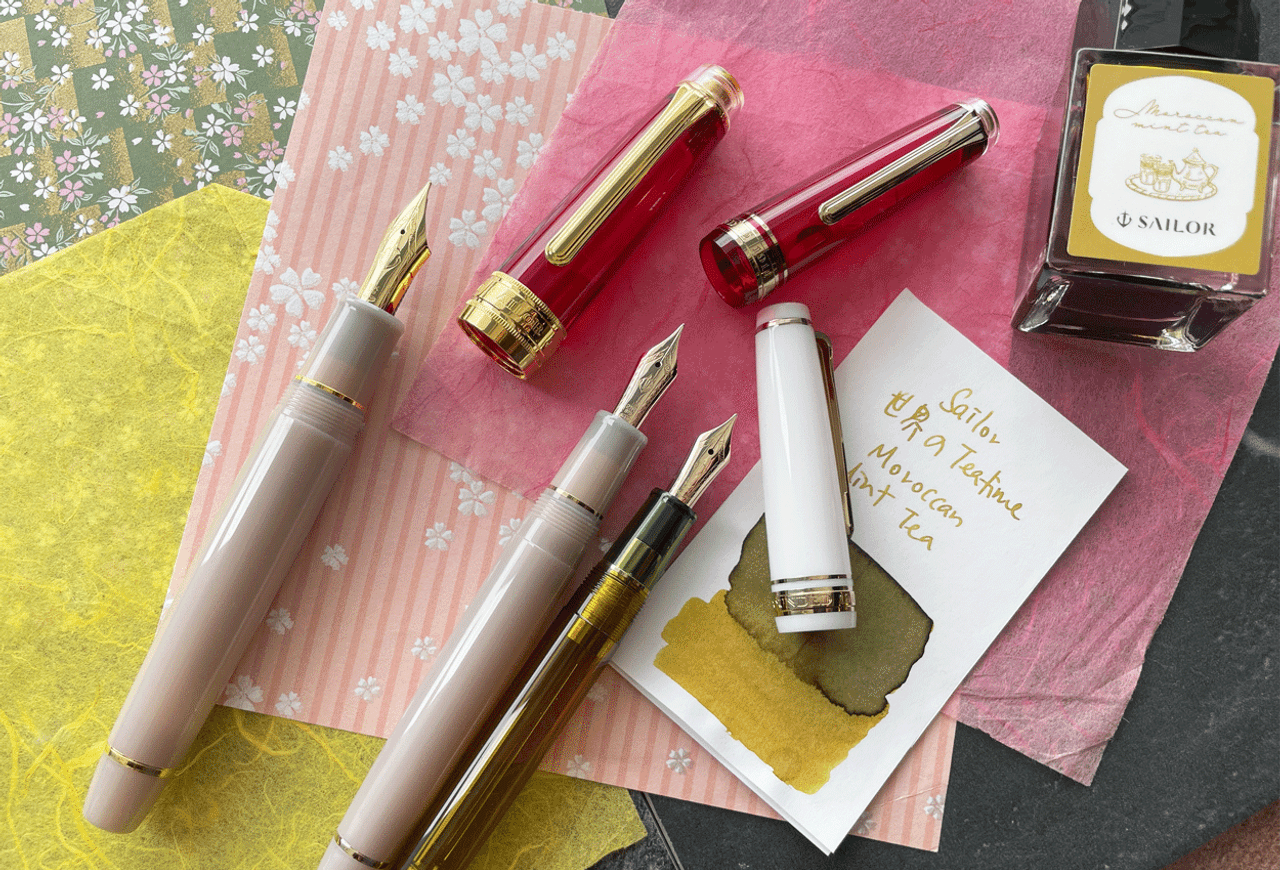 Sailor Pro Gear Slim Tea Time #3 Moroccan Tea Mint & Sugar Fountain Pen