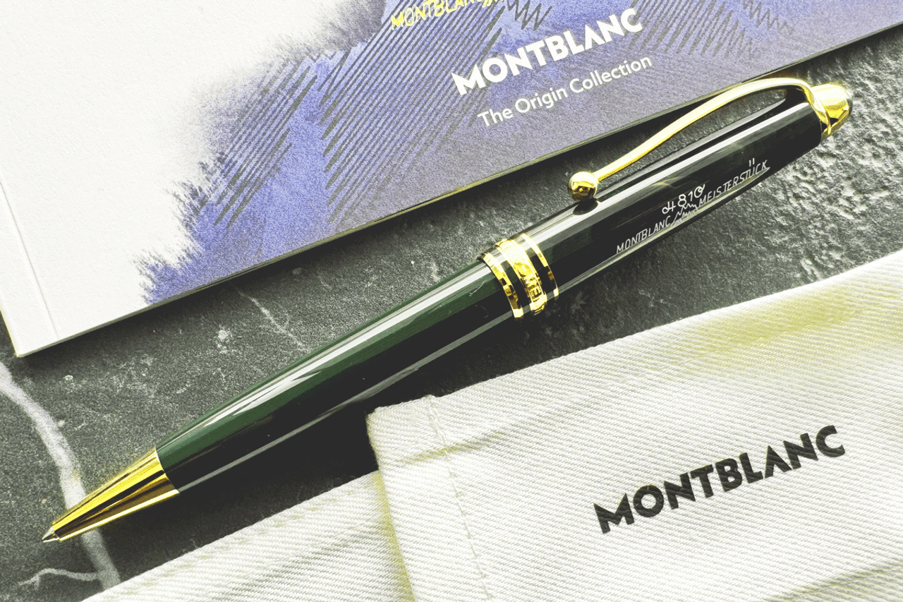 Montblanc Meisterstuck 164 The Origin Green Precious Resin Ballpoint Pen
