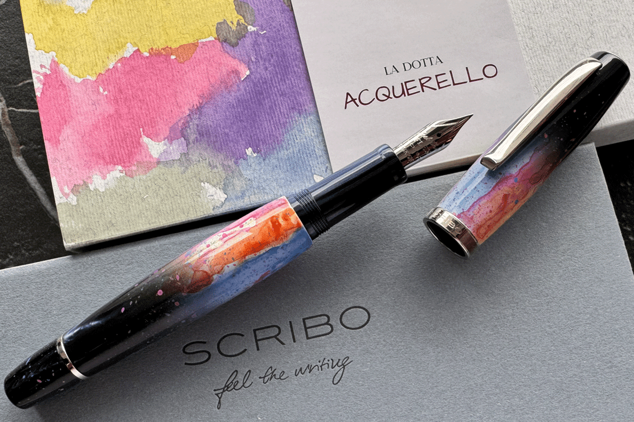 Scribo La Dotta Acquerello Fountain Pen With 14K EF Nib