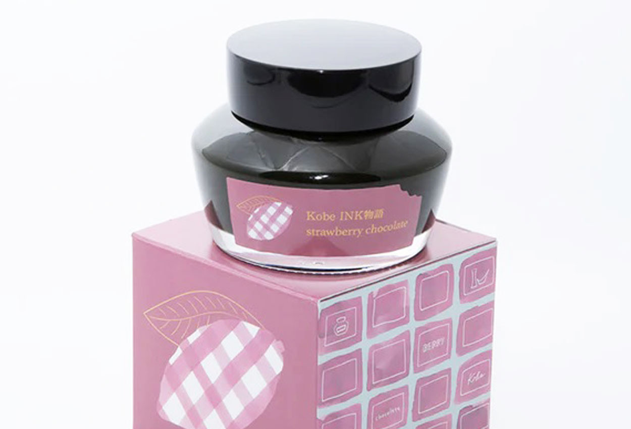 Kobe Ink LE Monogatari Strawberry Chocolate 50ml Fountain Pen Ink