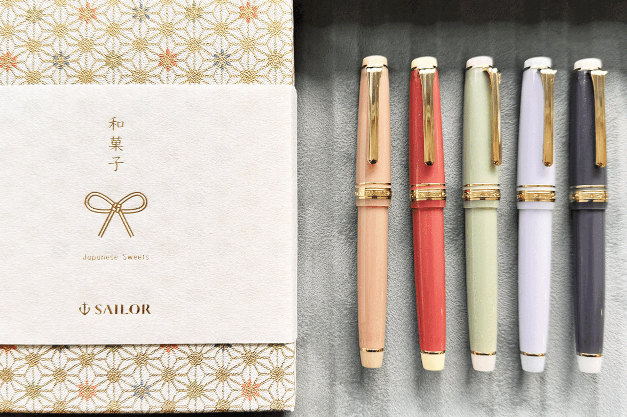 Sailor Pro Gear SlimJapanese Sweet Wagashi Tsukimi Dango Fountain Pen Ink Set 