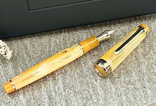 Porsche Design P3125 Slim Line Titanium Fountain Pen Medium Nib
