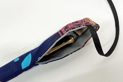 Desa Heritage Batik Textile Single Pencase Black Flower 2025