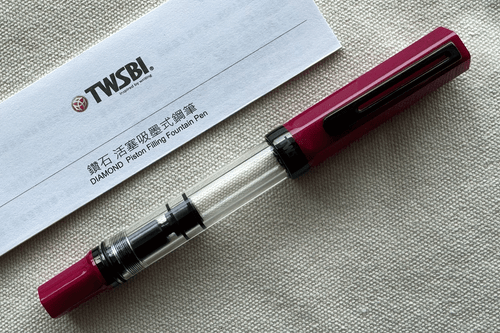 TWSBI Eco Plum with Onyx Trim Fountain Pen  TWSBI Eco Plum with Onyx Trim Fountain Pen