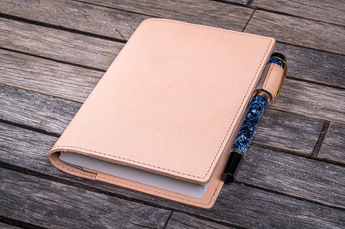 Galen Leather Co. Undyed Leather Slim A6 Notebook / Planner Cover