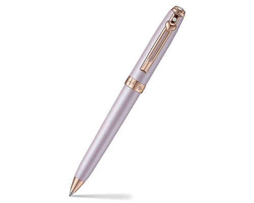 Sheaffer Prelude Mini Emily in Paris Pastel Pink Rose Gold Trim with Swarovski Crystal and Heart Emblem Ballpoint Pen