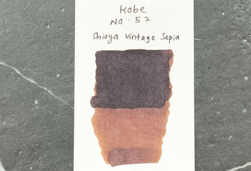 Kobe Ink Monogatari No.52 Shioya Vintage Sepia 50ml Fountain Pen Ink