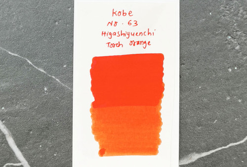 Kobe Ink Monogatari No.63 Higashiyuenchi Torch Orange 50ml Fountain Pen Ink