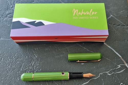 Nahvalur 365 Anniversary Roiro Fountain Pen Jade with Medium Nib