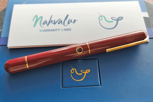Nahvalur 365 Anniversary Roiro Fountain Pen Garnet with Medium Nib