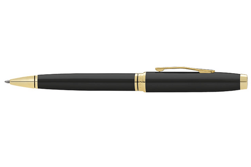 Cross Coventry Black Lacquer  Gold Trim Ballpoint Pen