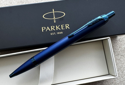 Parker IM Monochrome Blue Ballpoint Pen