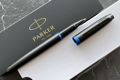 Parker IM Vibrant Rings Marine Blue Rollerball Pen