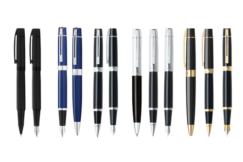 Sheaffer 300 Chrome Glossy Black Rollerball Pen