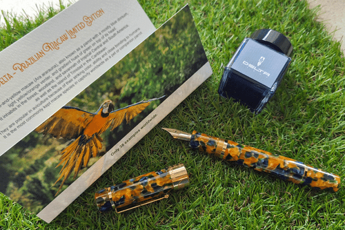 Delta Brazilian Macaw Fountain Pen L.E with Medium Nib
