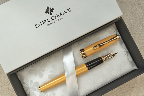 Diplomat Excellence A2 Yellow 14CT Gold Nib Fountain Pen