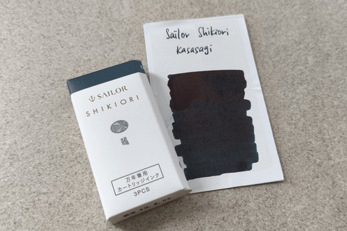 Sailor Shikiori Fountain Pen Pack Of 3 Kasasagi Ink Cartridges
