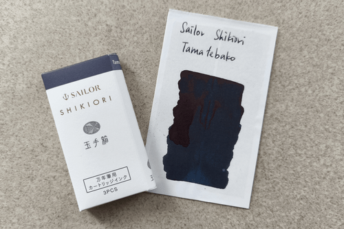 Sailor Shikiori Fountain Pen Pack Of 3 Tamatebako Ink Cartridges