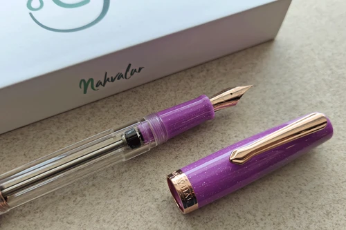 Nahvalur Original Plus Lavender Fountain Pen with Rose-Gold Plated