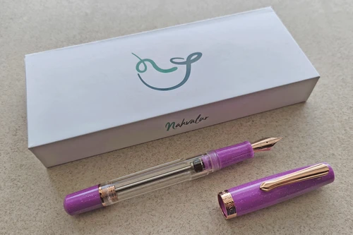 Nahvalur Original Plus Lavender Fountain Pen with Rose-Gold Plated
