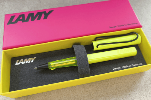 Lamy Safari Neon Yellow Rollerball Pen (SE 2026)