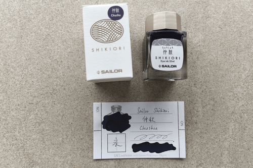 Sailor Shikiori Chushu Purple 20ml Bottle Ink for Fountain Pen