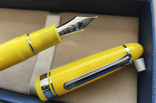 Sailor KOP Yellow Mandarin RT 21K Medium nib King of Pen