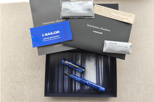 Sailor Luminious Shadow Storm Blue Fountain Pen Medium 21K Nib