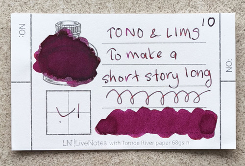 Tono&Lim Standard - To make a short story long 30ml Fountain Pen Ink