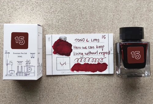 Tono&Lim Standard - How we can keep in living without respect 30ml Fountain Pen Ink