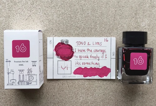 Tono&Lim Standard -  I have the courage to speak freely if I like something 30ml Fountain Pen Ink
