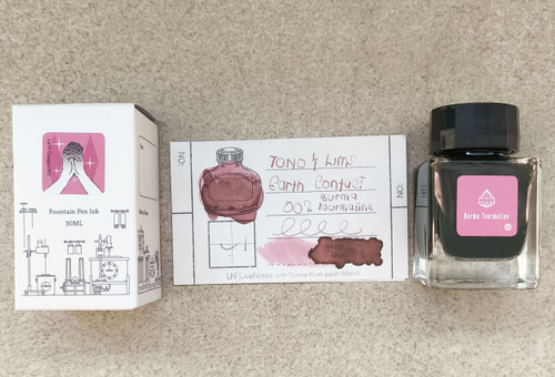 Tono&Lims Burma Tourmaline Earth Contact Line 30ml Shimmer Fountain Pen Ink