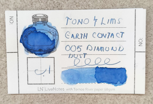 Tono&Lims Diamond Dust Earth Contact Line 30ml Shimmer Fountain Pen Ink