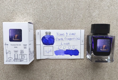 Tono&Lims Iolite Earth Contact Line 30ml Shimmer Fountain Pen Ink
