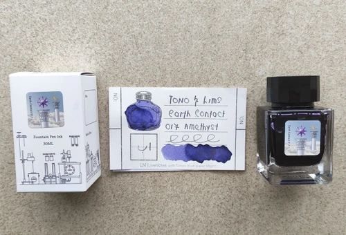 Tono&Lims Amethyst Earth Contact Line 30ml Shimmer Fountain Pen Ink