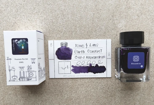 Tono&Lims Alexandrite 1 Earth Contact Line 30ml Shimmer Fountain Pen Ink E211