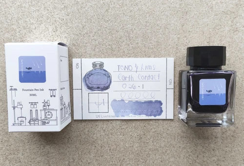 Tono&Lims Fluorite Indigo Earth Contact Line 30ml Shimmer Fountain Pen Ink
