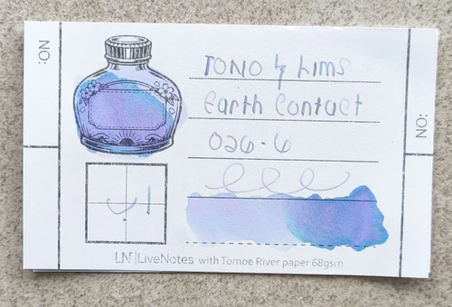 Tono&Lims Fluorite Crystal Earth Contact Line 30ml Shimmer Fountain Pen Ink
