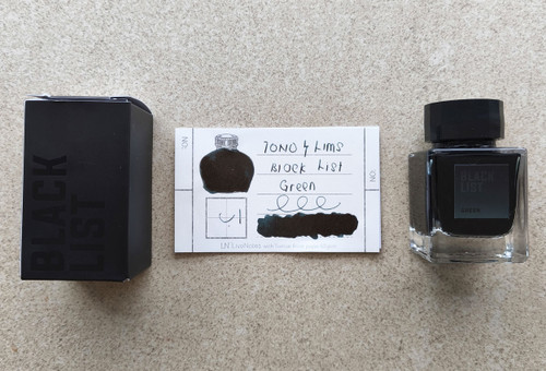 Tono&Lims Green Black List 30ml Fountain Pen Ink