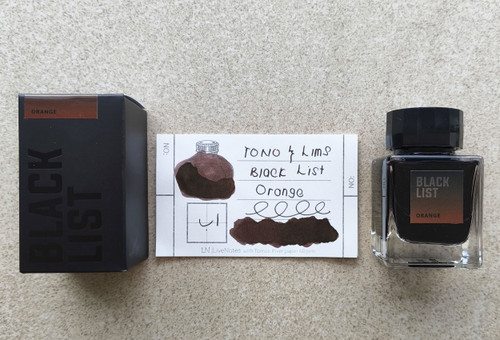 Tono&Lims Orange Black List 30ml Fountain Pen Ink