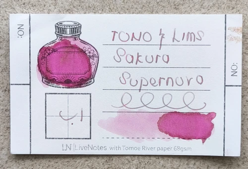 Tono&Lims Sakura Supernova - DEEEP SPACE 30ml Fountain Pen Ink